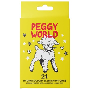Peggy World Blemish Patches Hearts and Stars Yellow 24 st produkt bild