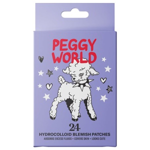 Peggy World Blemish Patches Hearts and Stars Purple 24 st produkt bild