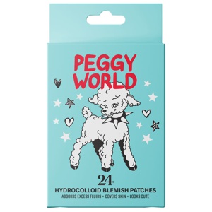 Peggy World Blemish Patches Hearts and Stars Turquoise 24 st produkt bild