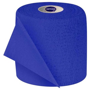 Peha-Haft Color Fixierbinde latexfrei 8 cmx21 m blau, 1 St Binden Produktbild