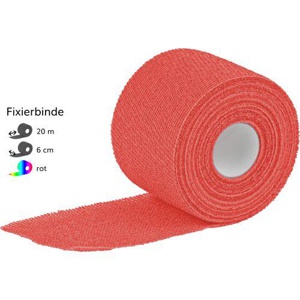 PEHA-HAFT Color Fixierbinde 6 cmx20 m rot Produktbild