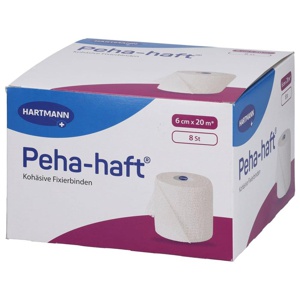 Peha-Haft Fixierbinde latexfrei 6 cmx20 m, 8 St Binden Produktbild