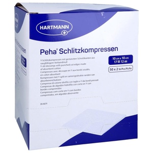 PEHA SCHLITZKOMPRESSEN 10x10 cm steril Produktbild