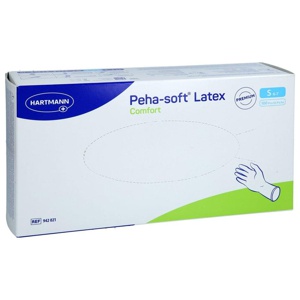 Peha-soft Latex Comfort S 100 St Handschuhe Produktbild