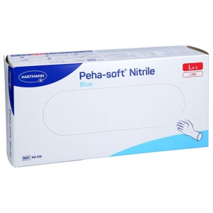 PEHA-SOFT nitrile blue Unt.Hands.unsteril pf L Produktbild