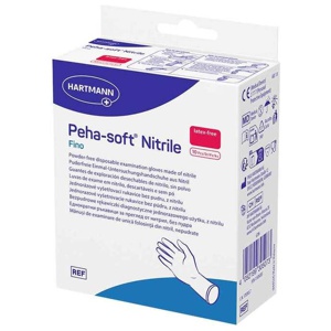 Peha-soft nitrile fino Untersuchungshandschuhe pf.unsteril M, 10 St Handschuhe Produktbild