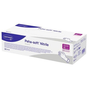 Peha Soft nitrile guard Untersuchungshandschuhe puderfrei unsteril XL, 100 St Handschuhe Produktbild