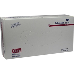 PEHA-SOFT nitrile white Unt.Hands.unsteril pf XL Produktbild