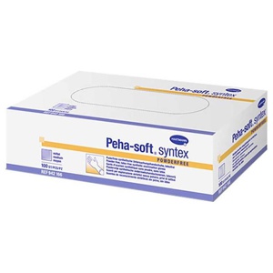 Peha Soft Syntex Untersuchungshandschuhe unsteril puderfrei XS, 100 St Handschuhe Produktbild