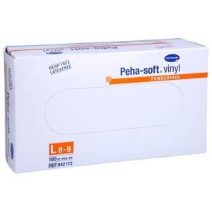 PEHA-SOFT Vinyl Unt.Handschuhe unste.puderfrei L Produktbild