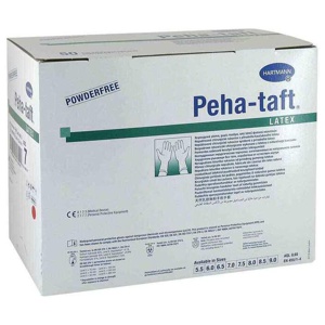 Peha-Taft latex Op-Handschuhe Größe 7, 50X2 St Handschuhe Produktbild