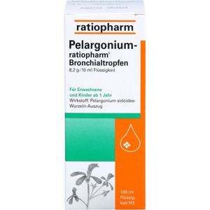 PELARGONIUM-RATIOPHARM Bronchialtropfen Produktbild