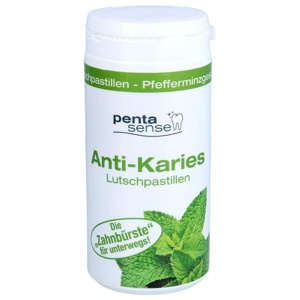 Penta-Sense Anti-Karies Lutschpast.Pfefferminz, 150 St Pastillen Produktbild