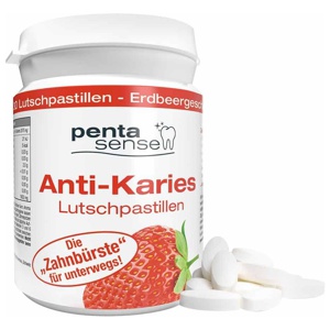 Penta-sense Anti-karies Lutschpastillen Erdbeere Produktbild