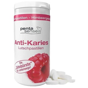 Penta-Sense Anti-Karies Lutschpastillen Himbeere, 150 St Pastillen Produktbild