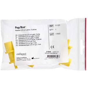 PEP Modstande 2,5 mm GUL 5 stk produktbillede
