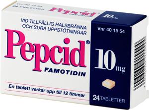 Pepcid tablett 10 mg 24 st