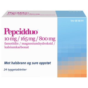 Pepcidduo tyggetabletter 24 stk produktbilde