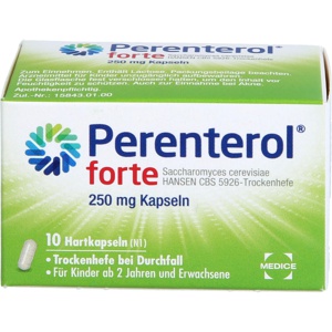 PERENTEROL FORTE 250 mg 10 St Hartkapseln Produktbild