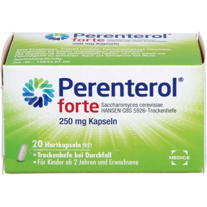 PERENTEROL FORTE 250 mg Bei akutem Durchfall 20 St Hartkapseln Produktbild