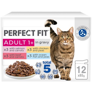 Perfect Fit Adult 1+ Pouches – Meat & Fish in Sauce product image