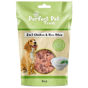Perfect Pet 2-in-1 Chicken & Rice Bites 80 g produkt bild