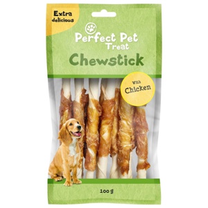Perfect Pet Chicken Wrapped Tuggben 13 cm produkt bild