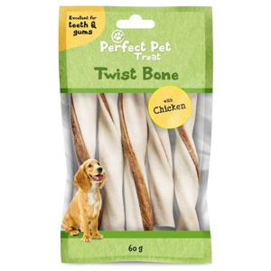 Perfect Pet Twist Tuggben Chicken 115 cm 5-pack produkt bild