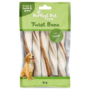 Perfect Pet Twist Tuggben Lamb 115 cm 5-pack produkt bild
