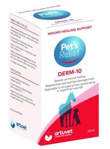 Pet's Relief Derm-10 Sårläkningskräm 50 ml produkt bild