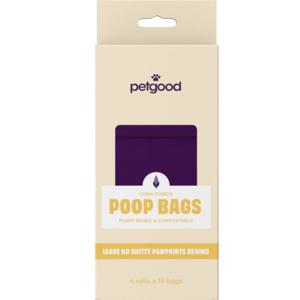Petgood Hundbajspåsar med handtag 4 x 15 st produkt bild