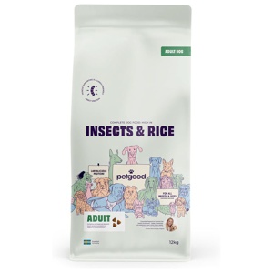 Petgood Insekter & Ris Vuxen hund 12 kg produkt bild