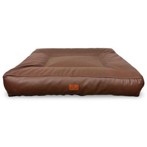 Petliving orthopädisches Hundebett Anna XXL aus Kunstleder 120 x 100 cm braun Produktbild