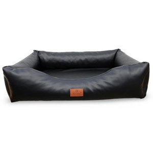 Petliving orthopädisches Hundebett Luke aus Kunstleder schwarz XL Produktbild