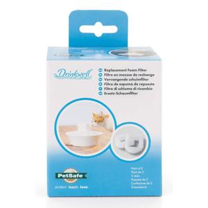 PetSafe® Seaside rostfri vattenfontän Tillbehör: utbytesskumfilter (2 st) produkt bild