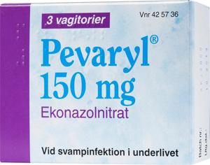 Pevaryl, vagitorium 150 mg 3 st produkt bild