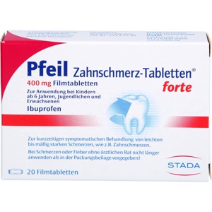 PFEIL Zahnschmerz-Tabletten forte Filmtabletten Produktbild