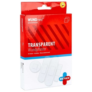 Pflaster transparent wasserfest 4 GrÃ¶ssen Produktbild