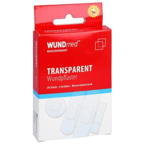 PFLASTER transparent wasserfest 4 Größen 20 St Pflaster Produktbild