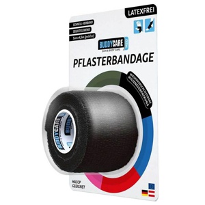 Pflasterbandage latexfrei Buddycare Med schwarz, 1 St n.v. Produktbild