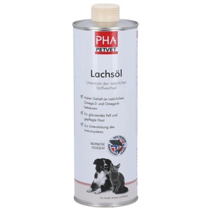PHA Lachsöl für Hunde / Katzen / Pferde, 1000 ml Öl Produktbild