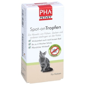 PHA Spot-on Tropfen für Katzen 2X1.5 ml Tropfen Produktbild