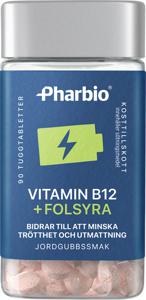Pharbio B12 Folsyra 90 tuggtabletter produkt bild
