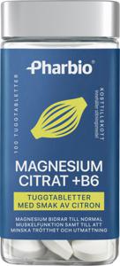 Pharbio Magnesiumcitrat + B6 Tuggtablett 100 st produkt bild