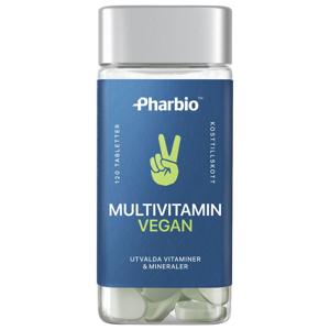 Pharbio Multivitamin Vegan 120 tabletter produkt bild