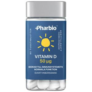 Pharbio Vitamin D 50 ug 90 st produkt bild