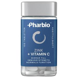 Zink + Vitamin C 100 tabletter produkt bild