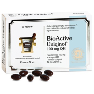Pharma Nord BioActive Q10 Uniqinol® 100 mg kapsler, 60 stk. produktbilde