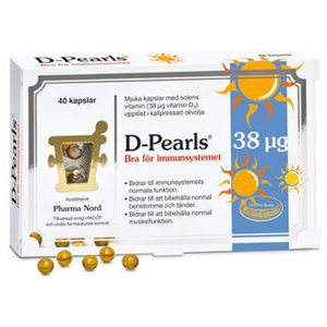 Pharma Nord D-Pearls 38 mcg 40 kapslar produkt bild