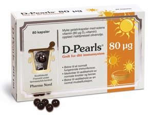 Pharma Nord D-Pearls 80µg 80 kapsler produktbilde
